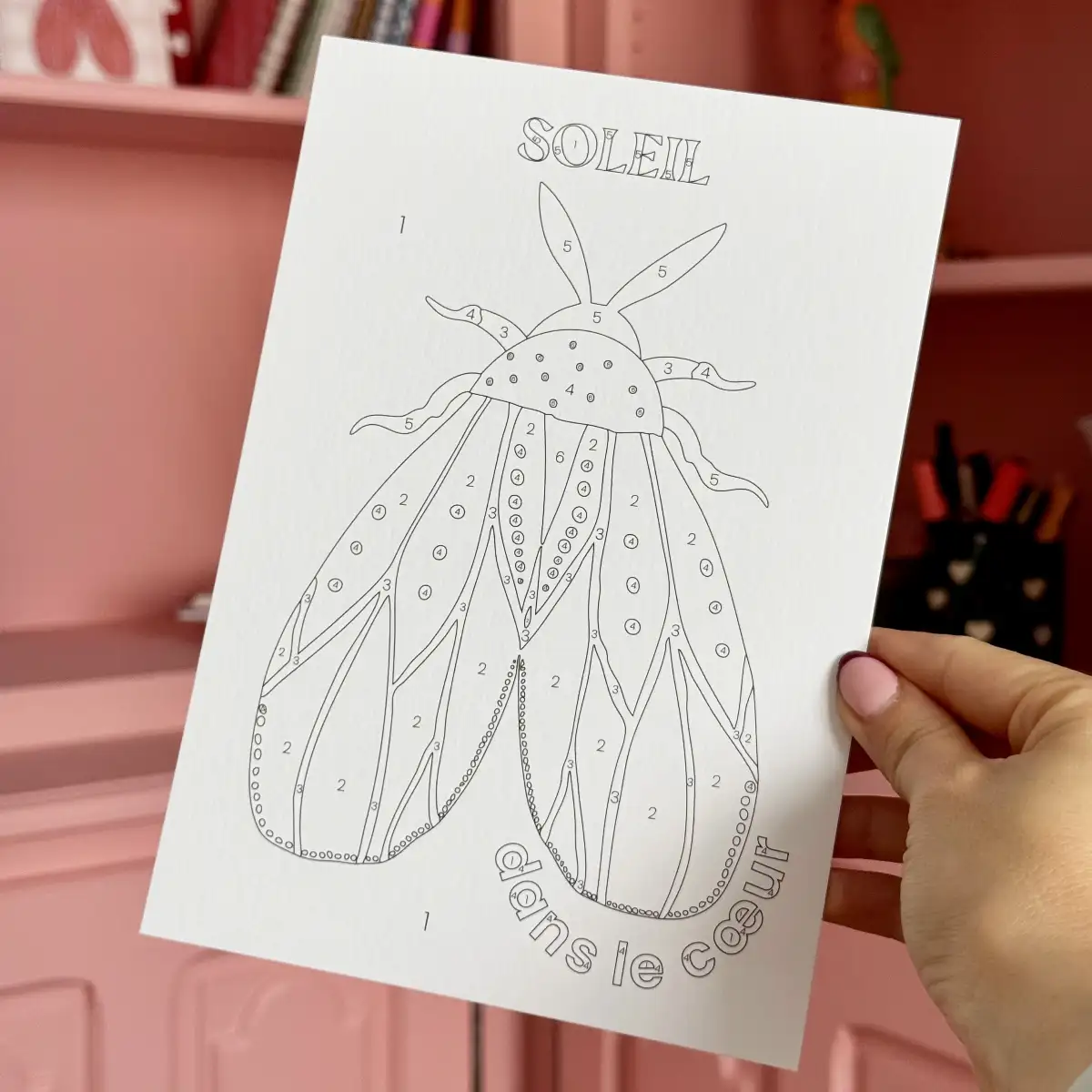 Kit de peinture au numéro - 4 Papillons