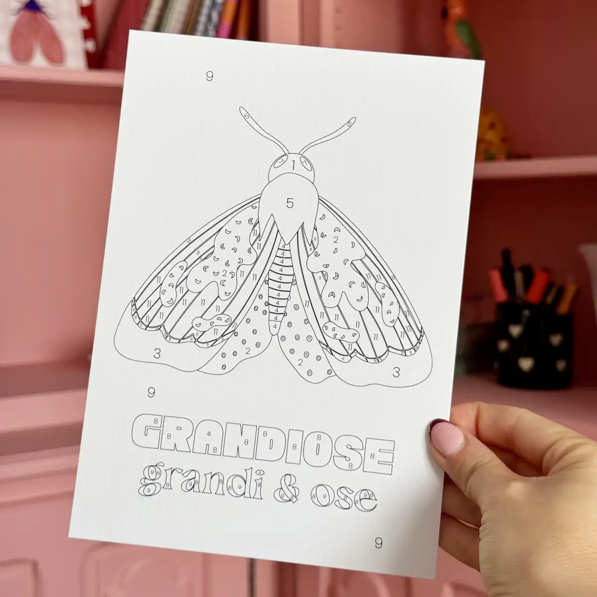 Kit de peinture au numéro - 4 Papillons